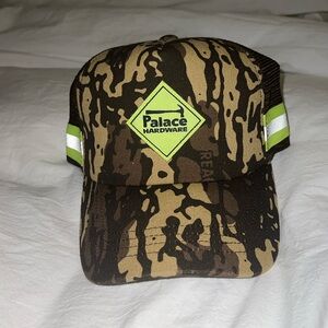 Palace hardware trucker hat in camo.